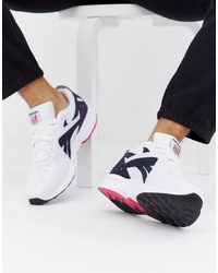 Reebok Pyro Leather Trainers White Navy