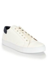 Ralph Lauren Stowe Leather Contrast Sneakers