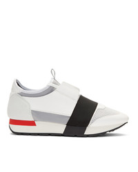 Balenciaga White Race Sneakers