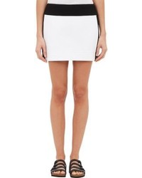 Helmut Lang Grid Plisse Skirt White