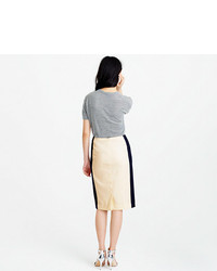 Super Colorblock Pencil Skirt In 120s Wool