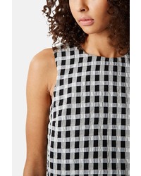 Topshop Textured Gingham Shell