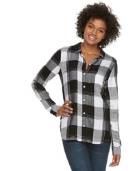 Juniors So Perfectly Soft Button Front Shirt