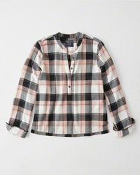 Abercrombie & Fitch Plaid Popover Shirt