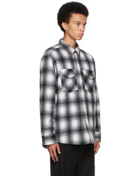 Noon Goons Grey White Flannel Tahoe Shirt