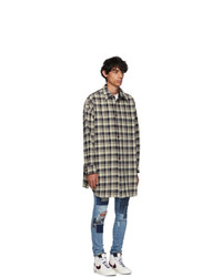 Faith Connexion Beige And Black Check Over Shirt