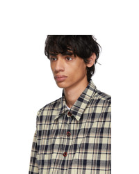Faith Connexion Beige And Black Check Over Shirt