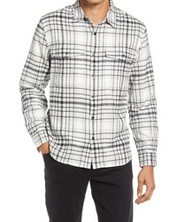 7 For All Mankind Double Pocket Plaid Cotton Button Up Shirt
