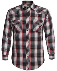 Roper Special Lurex Plaid Shirt Snap Front Long Sleeve