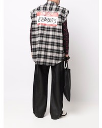 Vetements My Name Is Plaid Shirt