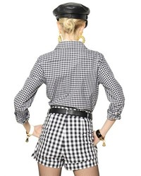 Moschino Double Cotton Checked Jumpsuit