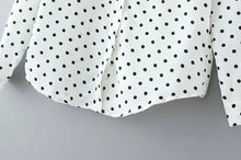 Lapel Polka Dot White Blouse, $23, Romwe