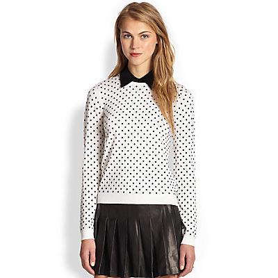 alice and olivia polka dot sweater