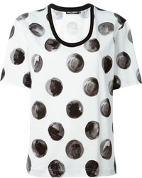 Dolce & Gabbana Large Polka Dot Print T Shirt