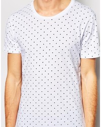 Selected T Shirt With All Over Polka Dot Print