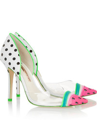 Webster Sophia Jessica Watermelon Patent Leather And Pvc Pumps