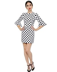 Dolce & Gabbana Polka Dot Printed Viscose Cady Dress
