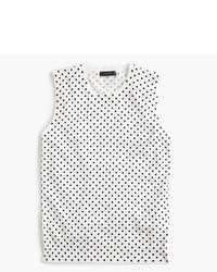 J.Crew Cotton Jackie Shell In Dot