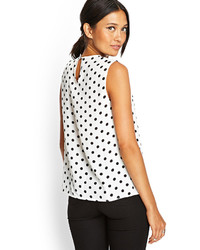 Forever 21 Dotted Peter Pan Top