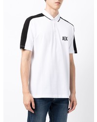 Armani Exchange Logo Print Cotton Polo Shirt