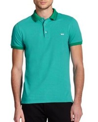 Burberry London Atkins Contrast Trimmed Cotton Polo