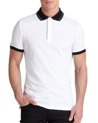 Burberry London Atkins Contrast Trimmed Cotton Polo