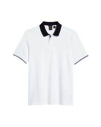 BOSS Parlay Slim Fit Tipped Pique Polo