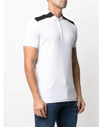 BOSS Paule Shoulder Logo Stripe Polo Shirt