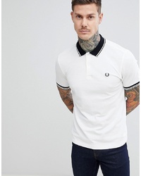 Fred Perry Tipped Polo In White