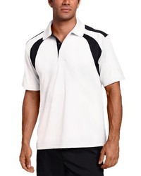 PGA Tour Short Sleeve Chest Shoulder Color Block Polo Shirt Medium