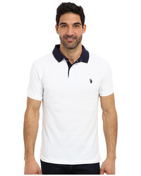Men's White and Black Polo, Charcoal Print Shorts, Grey Low Top ...