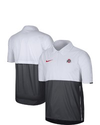 Nike White Ohio State Buckeyes Coaches Half Zip Jacket At Nordstrom