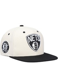 Mitchell & Ness Cream Brooklyn Nets Sail Two Tone Snapback Hat At Nordstrom