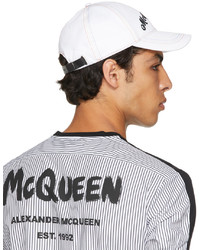 Alexander McQueen White Multicolor Baseball Cap