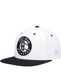 Mitchell & Ness Whiteblack Brooklyn Nets Upside Down Snapback Hat At Nordstrom