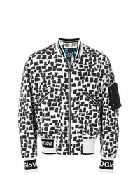 Dolce & Gabbana Abstract Print Bomber Jacket
