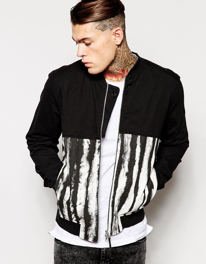 Religion Cut And Sew Printed Bomber Jacket | Where to buy & how to ...