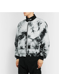 BILLY Tie Dyed Cotton Twill Bomber Jacket
