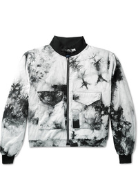 BILLY Tie Dyed Cotton Twill Bomber Jacket