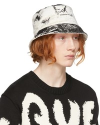 Alexander McQueen Black Off White William Blake Dante Bucket Hat