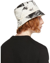 Alexander McQueen Black Off White William Blake Dante Bucket Hat