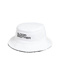 Blood Brother Reversible Fleece Bucket Hat In Deep Black White At Nordstrom