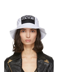 Versace Jeans Couture White Logo Bucket Hat