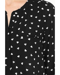 NYDJ Tossed Hearts Blouse