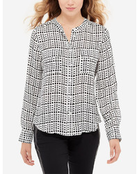 The Limited Printed Flap Pocket Blouse