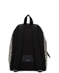 Saint Laurent White And Black City Backpack