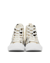 McQ Alexander McQueen Off White Swallow Orbyt High Top Sneakers