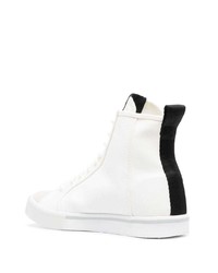 Diesel Slogan Print High Top Sneakers