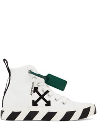 Off-White White Mid Top Vulcanized Sneakers