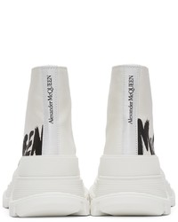 Alexander McQueen White Tread Slick High Sneakers